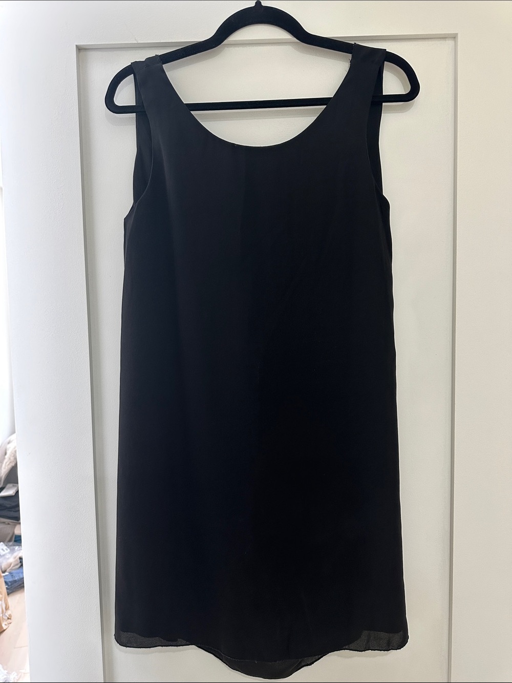 Classic Black Sleeveless Shift Dress